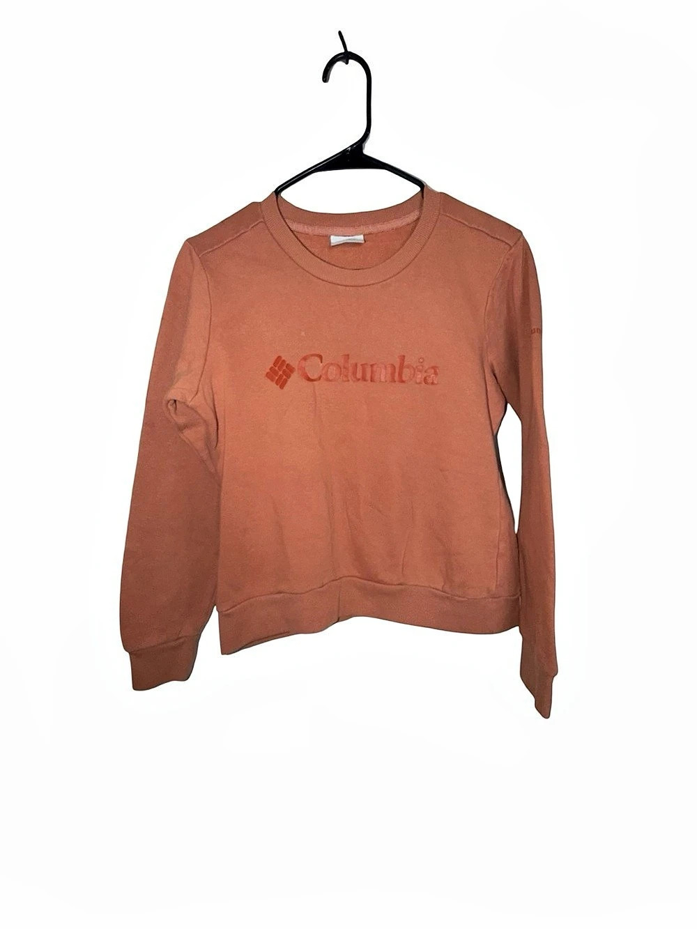 Columbia Sportswear Logo Crewneck Sweatshirt Women'Small Brown Small